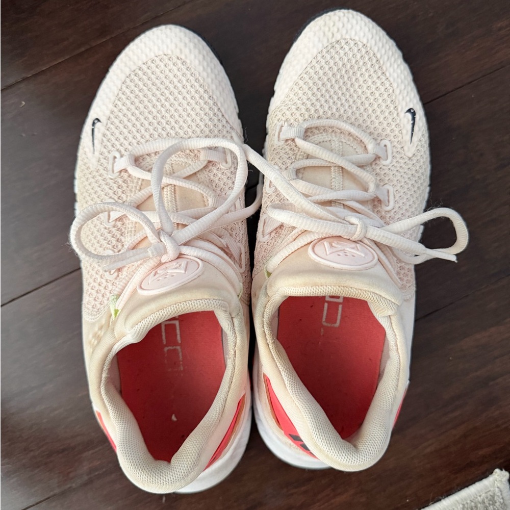 Nike Women’s Cream/Pink Mesh Training Sneakers